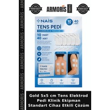 Armoris Gold 5x5 cm Tens Elektrod Pedi Klinik Ekipman Standart Cihaz Etkili Çözüm