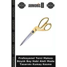 Armoris Profesyonel Terzi Makası Büyük Boy Hobi Aleti Moda Tasarımı Kumaş Kesme