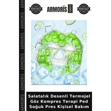 Armoris Salatalık Desenli Termojel Göz Kompres Terapi Ped Soğuk Pres Kişisel Bakım