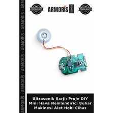 Armoris Ultrasonik Şarjlı Proje Dıy Mini Hava Nemlendirici Buhar Makinesi Alet Hobi Cihaz
