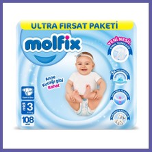 Nida Bebek Bezi Ultra Fırsat Paketi 3 Beden 4-9 kg 108 Adet Nıda
