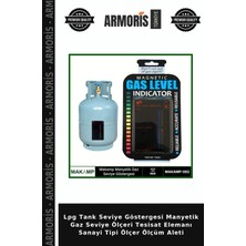 Armoris Lpg Tank Seviye Göstergesi Manyetik Gaz Seviye Ölçeri Tesisat Elemanı Sanayi Tipi Ölçer Ölçüm Aleti