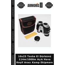 Armoris 10X25 Tosba El Dürbünü 114M/1000M Açık Hava Keşif Aracı Kamp Ekipmanı