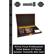 Armoris Pirinç Fırça Profesyonel Silah Bakım 27 Parça Ustalar Temizlik Atkı Seti