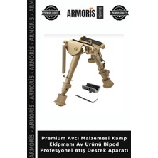 Armoris Premium Avcı Malzemesi Kamp Ekipmanı Av Ürünü Bipod Profesyonel Atış Destek Aparatı