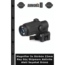 Armoris Magnifier 5x Dürbün 22MM Ray Güç Ekipmanı Aktivite Aleti Seyahat Ürünü