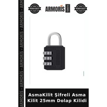 Armoris Asmakilit Şifreli Asma Kilit 25MM Dolap Kilidi