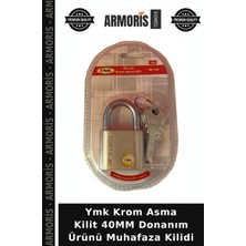 Armoris Ymk Krom Asma Kilit 40MM Donanım Ürünü Muhafaza Kilidi