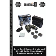Armoris Zoom Dps I Zoomlu Dürbün Yeşil 832X40 Optik Cihaz Gökyüzü Inceleme Avcılık Ekipmanı