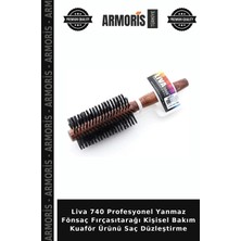 Armoris Liva 740 Profesyonel Yanmaz Fönsaç Fırçasıtarağı Kişisel Bakım Kuaför Ürünü Saç Düzleştirme