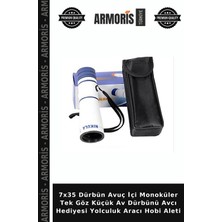 Armoris 7X35 Dürbün Avuç Içi Monoküler Tek Göz Küçük Av Dürbünü Avcı Hediyesi Yolculuk Aracı Hobi Aleti