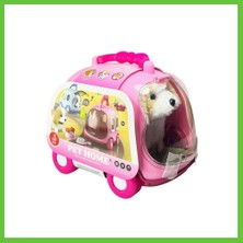 Bezos JND-6802 Taşıma Araba Çantalı Hareketli Pilli Köpek Set -Vardem Oyuncak Dmc