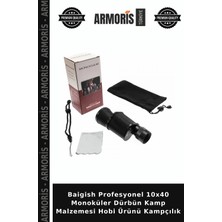 Armoris Baigish Profesyonel 10X40 Monoküler Dürbün Kamp Malzemesi Hobi Ürünü Kampçılık