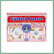 Bşk Virgo 7196 Çark Puzzle Hayvanlar Taşıtlar 60 Parça BSK2026