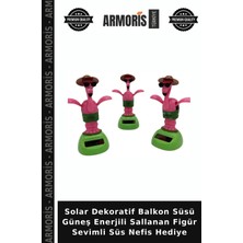 Armoris Solar Dekoratif Balkon Süsü Güneş Enerjili Sallanan Figür Sevimli Süs Nefis Hediye