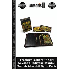 Armoris Premium Dekoratif Kart Seyahat Hediyesi Istanbul Temalı Iskambil Oyun Kartı