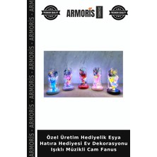 Armoris Özel Üretim Hediyelik Eşya Hatıra Hediyesi Ev Dekorasyonu Işıklı Müzikli Cam Fanus