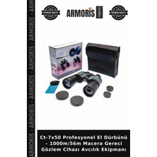 Armoris CT-7X50 Profesyonel El Dürbünü – 1000M/56M Macera Gereci Gözlem Cihazı Avcılık Ekipmanı