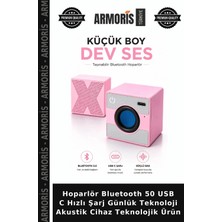 Armoris Hoparlör Bluetooth 50 USB C Hızlı Şarj Günlük Teknoloji Akustik Cihaz Teknolojik Ürün
