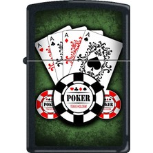 Zippo Çakmak Siyah Maça Ası Poker Aces 218-062247