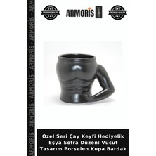 Armoris Özel Seri Çay Keyfi Hediyelik Eşya Sofra Düzeni Vücut Tasarım Porselen Kupa Bardak