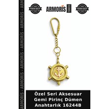 Armoris Özel Seri Aksesuar Gemi Pirinç Dümen Anahtarlık 16244B