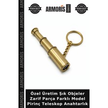 Armoris Özel Üretim Şık Objeler Zarif Parça Farklı Model Pirinç Teleskop Anahtarlık