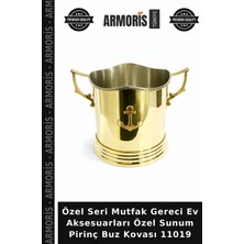 Armoris Özel Seri Mutfak Gereci Ev Aksesuarları Özel Sunum Pirinç Buz Kovası 11019
