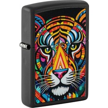 Zippo Çakmak Renkli Kaplan Colorful Tiger Design 46235-119867