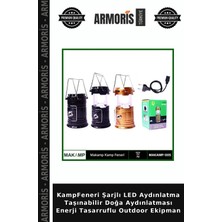 Armoris Kampfeneri Şarjlı LED Aydınlatma Taşınabilir Doğa Aydınlatması Enerji Tasarruflu Outdoor Ekipman