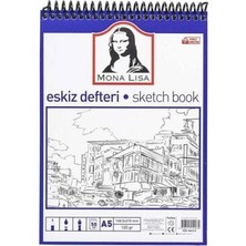 TeknoKapsül Südor Monalisa Eskiz Defteri A5 120 G 50 Yp Üstten Spiralli