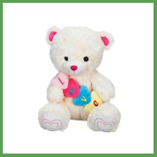 Bezos 1526 Kalpli Peluş Ayı 48 cm -Nessiworld Mgc