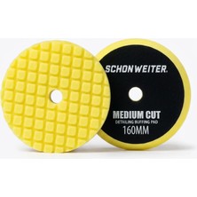 Schön Weiter Araç Oto Rotary Orta - Medıum Cut Çizik Giderici Pasta Cila Süngeri Sarı 6 Inç - 160 mm