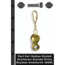 Armoris Özel Seri Hediye Günlük Alışılmışın Dışında Pirinç Büyüteç Anahtarlık 3808C