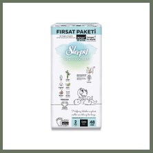 Bezos Bio Natural Bebek Bezi Fırsat Paketi 2 Beden 3-6 kg 48 Adet Bezos1