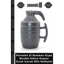 Armoris Porselen El Bombası Kupa Bardak Kahve Kupası Sıcak Içecek Ofis Hediyesi