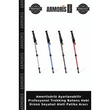Armoris Amortisörlü Ayarlanabilir Profesyonel Trekking Batonu Hobi Ürünü Seyahat Aleti Patika Aracı