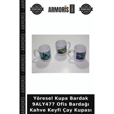 Armoris Yöresel Kupa Bardak 9ALY477 Ofis Bardağı Kahve Keyfi Çay Kupası