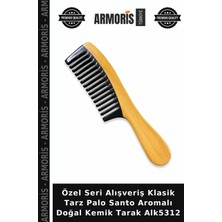 Armoris Özel Seri Alışveriş Klasik Tarz Palo Santo Aromalı Doğal Kemik Tarak ALK5312