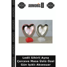 Armoris Ledli Sihirli Ayna Çerceve Masa Üstü Özel Gün Işıklı Aksesuar