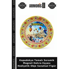Armoris Kapadokya Temalı Seramik Magnet Hatıra Eşyası Hediyelik Obje Sanatsal Figür