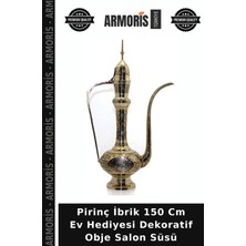 Armoris Pirinç Ibrik 150 cm Ev Hediyesi Dekoratif Obje Salon Süsü