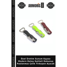 Armoris Özel Üretim Sunum Eşyası Modern Detay Kaliteli Dokunuş Paslanmaz Çelik Tirbuşon Açacak
