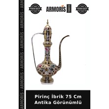 Armoris Pirinç Ibrik 75 cm Antika Görünümlü