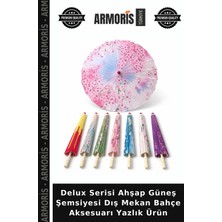 Armoris Delux Serisi Ahşap Güneş Şemsiyesi Dış Mekan Bahçe Aksesuarı Yazlık Ürün