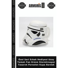 Armoris Özel Seri Erkek Hediyesi Uzay Temalı Fan Ürünü Stormtrooper Tasarım Porselen Kupa Bardak