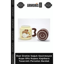 Armoris Özel Üretim Soğuk Geçirmeyen Kupa Ofis Kupası Kapibara Tasarımlı Porselen Bardak