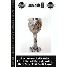 Armoris Paslanmaz Çelik Aslan Büstü Kadeh Bardak Kokteyl Kabı Ş ובiçkisi Parti Eşyası