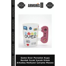 Armoris Game Over Porselen Kupa Bardak Sıcak Içecek Erkek Arkadaş Hediyesi Çalışma Masası