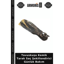 Armoris Tavuskuşu Kemik Tarak Saç Şekillendirici Günlük Bakım